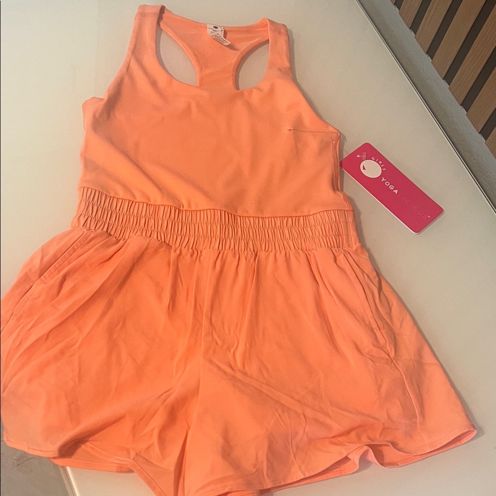 Vibrant Orange Kids Romper
#40